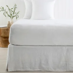 Washed Linen White Valance