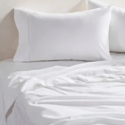 White Cotton Flannelette Sheet Set