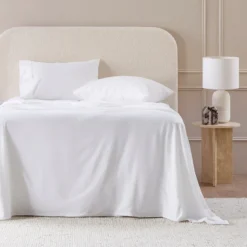 White Cotton Flannelette Sheet Set