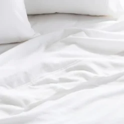White Cotton Flannelette Sheet Set