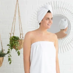 White Microfibre Body Wrap