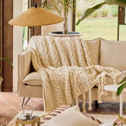 Willow Knitted Throw