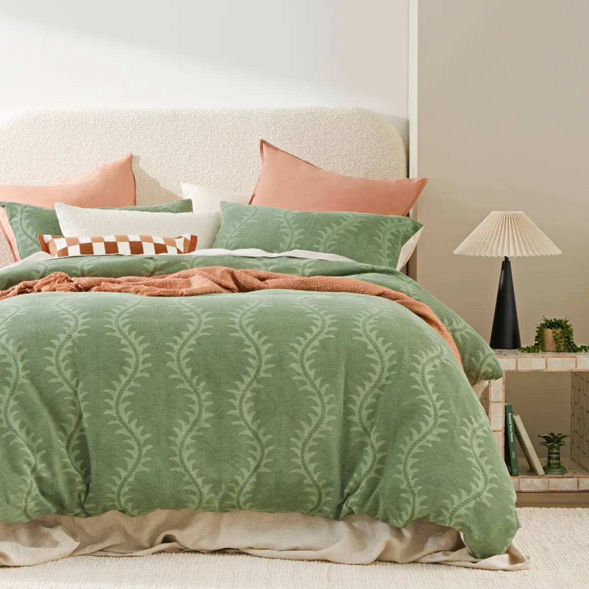 Zenda Palm Quilt Cover Set